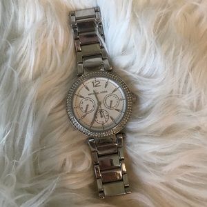 Silver MK watch